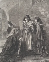 Flight of the Queen of James II, from Illustrated London News, August 3, 1872