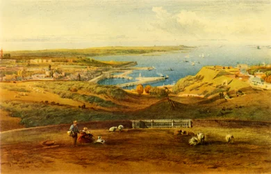 General View of Guernsey from Port George, 1850, 1946