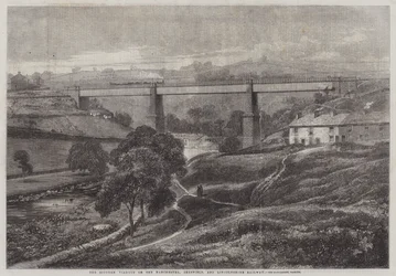 The Mottram Viaduct on the Manchester, Sheffield, and Lincolnshire Railway