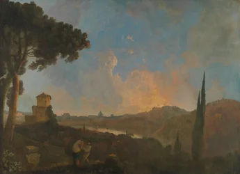 A View of the Tiber with Rome in the Distance