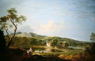 Landscape with Cottages