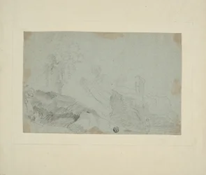 Rocky Landscape with Standing Figure