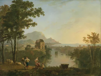 Wide Southern Coastal Landscape at Dusk