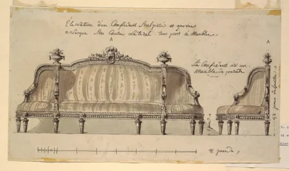 Design for a Confident, ca. 1780