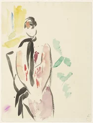 Sketch for a Portrait of Mrs. De Carnière-Wouters, Wife of the Artist