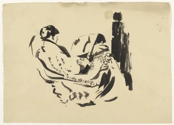 Study of Nel Wouters, Sitting in an Armchair