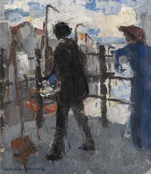 The Painter on the Hoogbrug in Mechelen