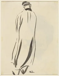 Gardening Man, Seen from the Back