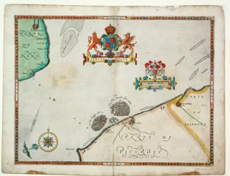 Dover to Sandwich and Blacknerse to Gravelines - The Spanish Armada and the English Fleet off Calais, c. 1590