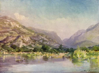 On the River Seiont, Carnarvonshire, Evening Glow