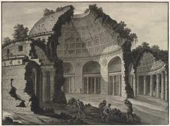 Architectural Fantasy of the Ruins of an Antique Rotunda
