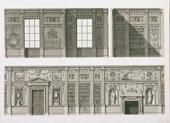 Elevation of the Library at Syon House, c.1760-69