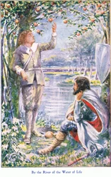 By the River of the Water of Life, from The Pilgrims Progress published by John F Shaw & Co, c.1900