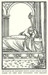Illustration for Poems by John Keats: The Eve of St Agnes
