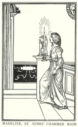 Illustration for Poems by John Keats: The Eve of St Agnes