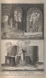Glass Making. From Encyclopédie by Denis Diderot and Jean Le Rond d