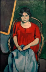 Woman in a Red Dress