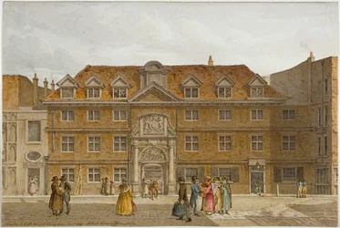 View of Blackwell Hall on King Street, City of London