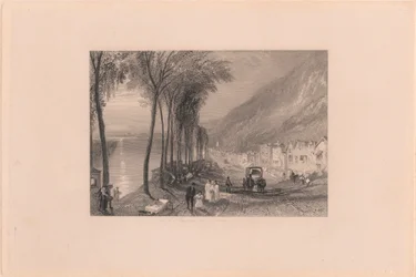 View on the Seine between Mantes and Vernon