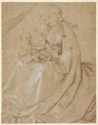 Madonna with Christ-Child Holding a Pear