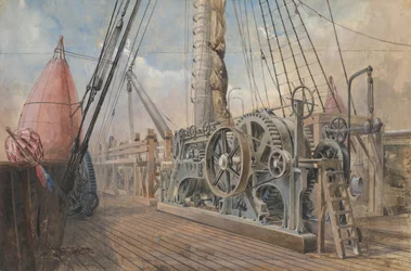 Deck of the Great Eastern, the Cable Trough, etc., 1866