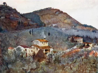 Misty Morning Below Monte Ceceri, Fiesole
