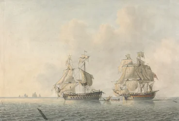 An English Man-of-War Taking Possession of a Ship