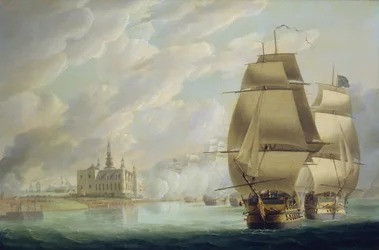 Nelson Forcing the Passage of the Sound, 30 March 1801, Prior to the Battle of Copenhagen