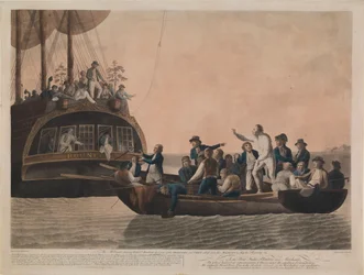The Mutineers Turning Bligh and His Crew from the 