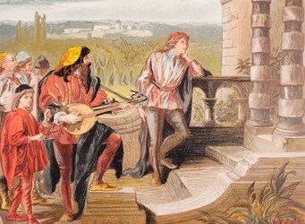 Illustration for The Two Gentlemen of Verona by William Shakespeare