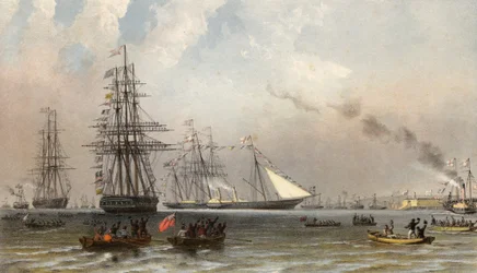 The Arrival of the Royal Yacht off Gravesend, 7 March 1863