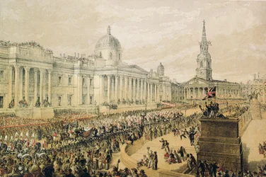 Wedding Procession of Edward Prince of Wales and Princess Alexandra at Trafalgar Square