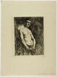 Half Nude Figure of a Man