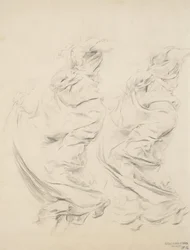 Sketch of Drapery Possibly for Moods to Music Mural