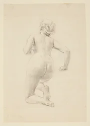 Study for a Kneeling Woman, “Vintage Festival,” Mendelssohn Glee Club, New York, NY