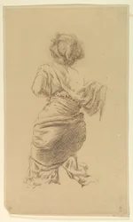 Study for a Kneeling Woman, "Vintage Festival," Mendelssohn Glee Club, New York, NY