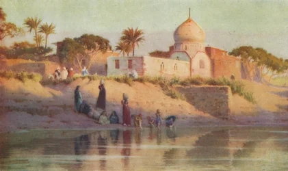Village of Shinbab on the Lower Nile, c1880, 1904