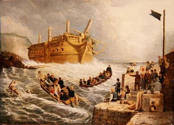 Shipwreck below Whitby