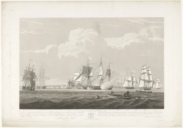 Departure of Twelve Dutch Merchant Ships from the Port of Portsmouth, 1833 (Plate 3)