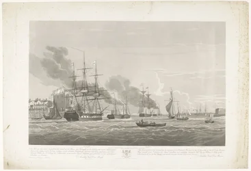 Departure of Twelve Dutch Merchant Ships from the Port of Portsmouth, 1833 (plate 2)