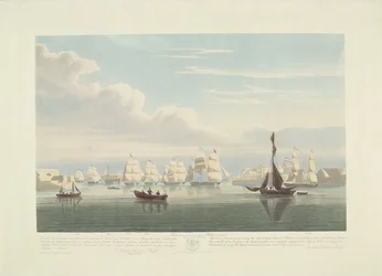 Departure of Twelve Dutch Merchant Ships from the Port of Portsmouth, 1833 (Plate 1)