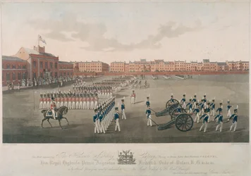 Scene of Honourable Artillery Company, City Road, Finsbury, Islington, London