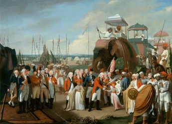 The Reception of the Mysorean Hostage Princes by Lieutenant General Lord Cornwallis