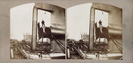 The Leviathan Steam Ship a.k.a. The Great Eastern, Under Construction, c.1857