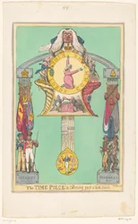 Clock with the Queen on the Dial, 1820 (The Time Piece! & Cunning Jack o