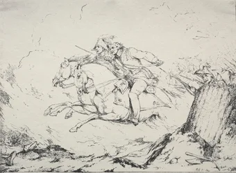 Specimens of Polyautography: Cavalry Charge