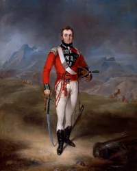 Portrait of Major Lambert Brabazon Urmston, wearing the uniform of the 45th Regiment