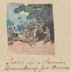 Scene in a Famine: Quarreling for Carrion