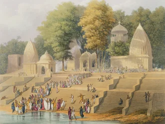 Preparation for a Suttee or the Immolation of a Hindoo Widow