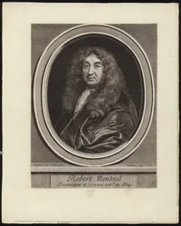 Self portrait of French engraver Robert Nanteuil